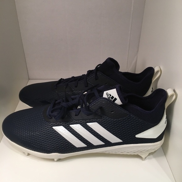 Adidas Adizero Afterburner Baseball Cleats Size 13 Blue White main image 7
